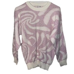 Vintage Teasers Pink Knitted Sweater Women's Size M